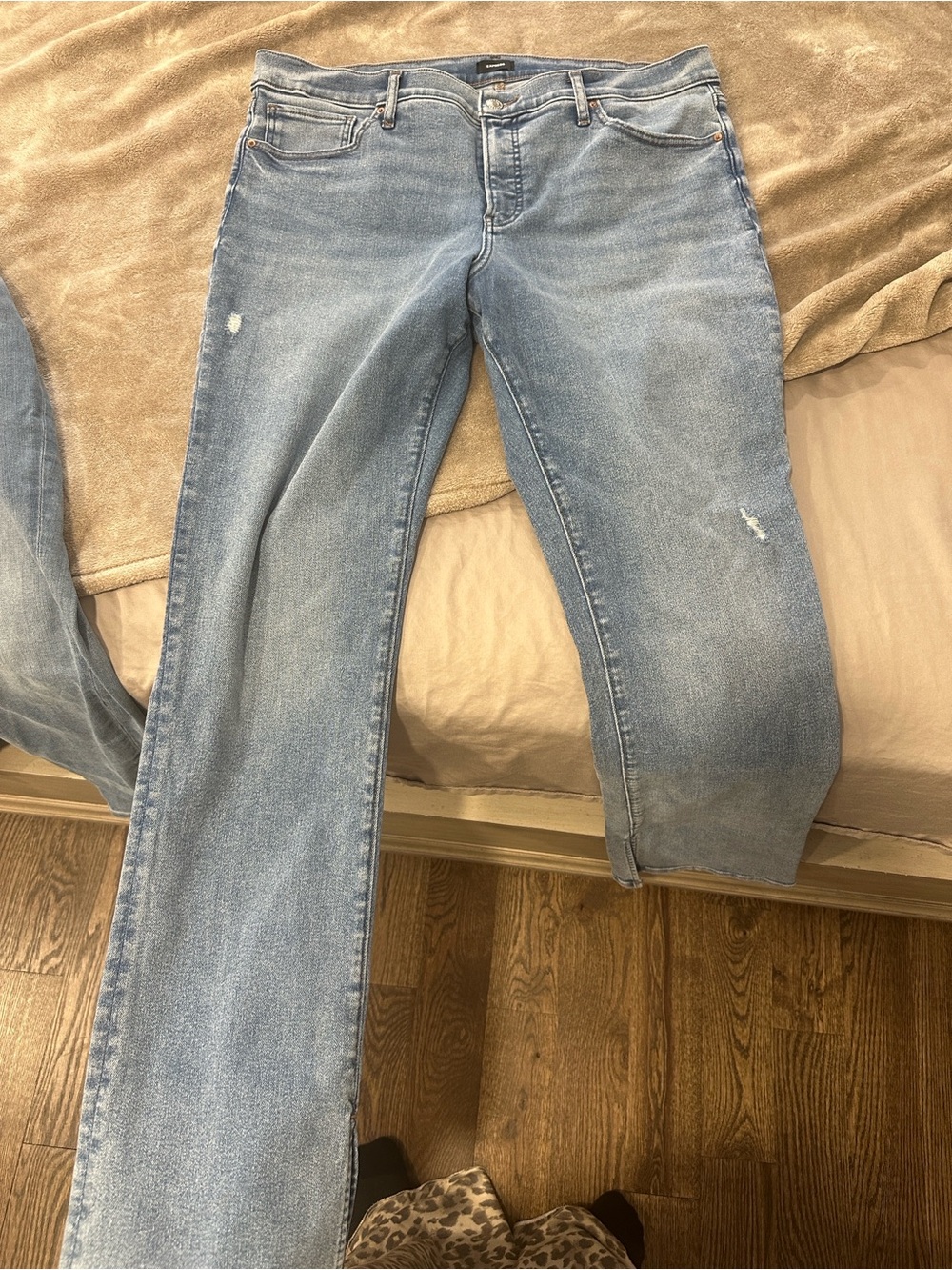 Express Light Blue Straight Leg Women's Jeans